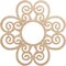 Ekena Millwork Cohen Wood Fretwork Pierced Ceiling Medallion, Alder, 22"OD x 7 1/2"ID x 1/4"T CMWP22X22X0250COAL - alternate 1